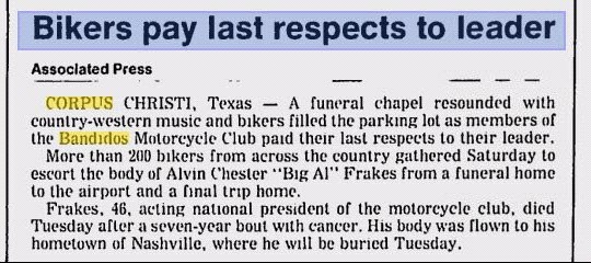 Bandidos pay last respects